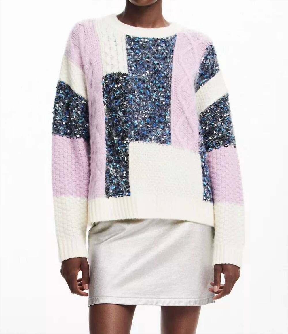 NEW DESIGUAL jers edmonton sweater in crudo